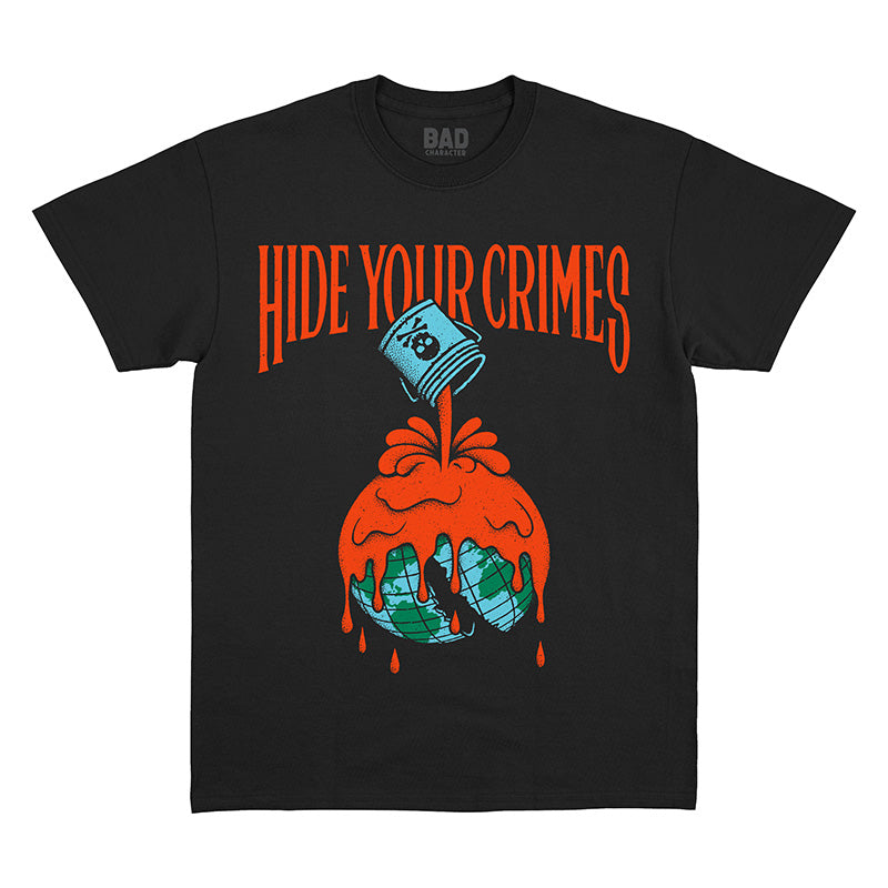 Hide Your Crimes Black Tee