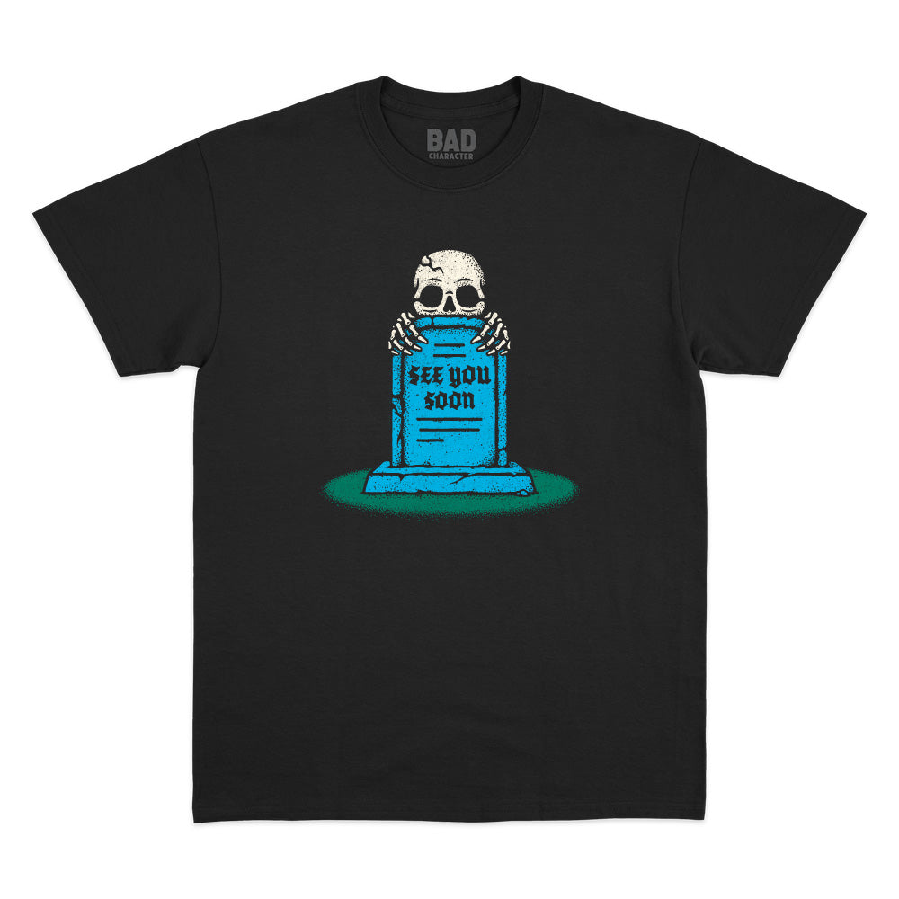 See You Soon Black Tee