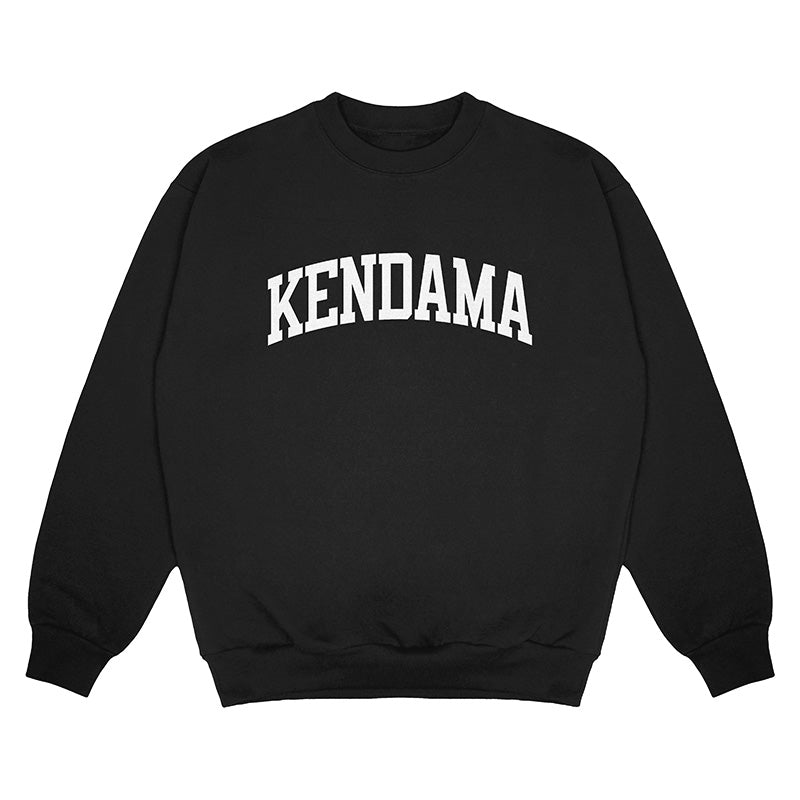 Kendama Varsity Black Crewneck