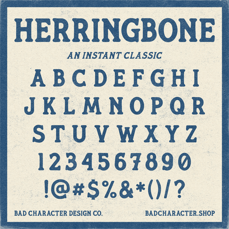 Herringbone Font