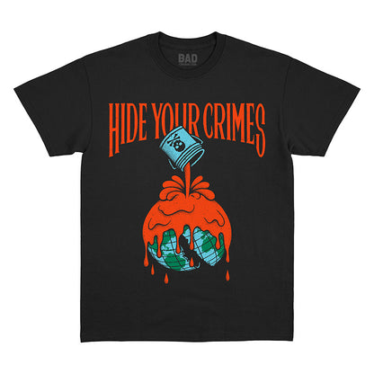 Hide Your Crimes Black Tee