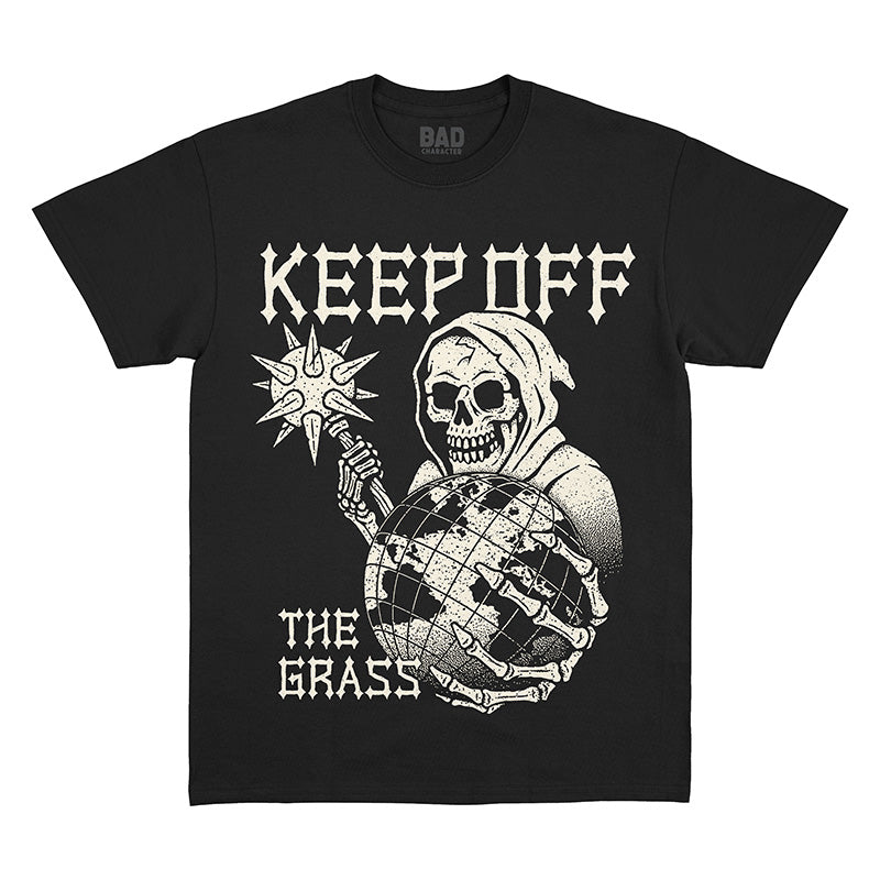 Keep Off The Grass Black Tee