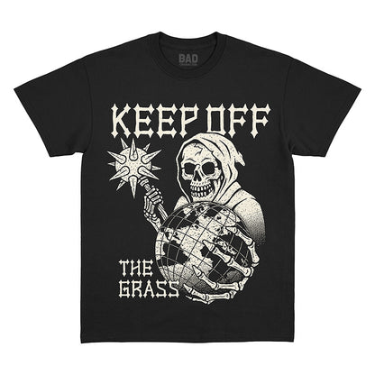 Keep Off The Grass Black Tee