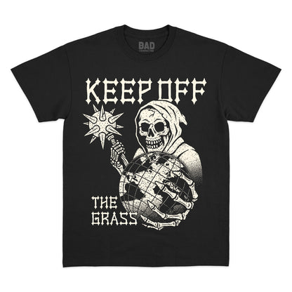 Keep Off The Grass Black Tee