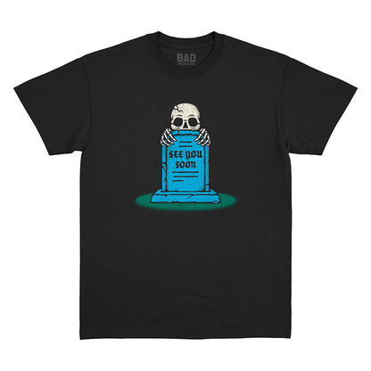 See You Soon Black Tee