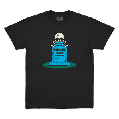 See You Soon Black Tee