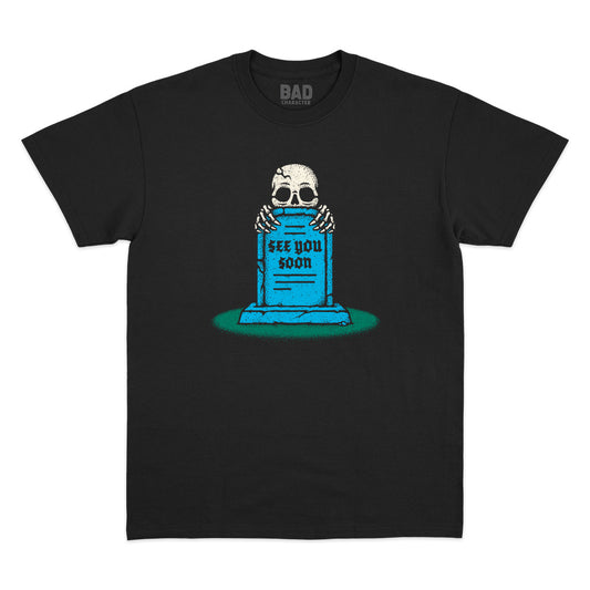 See You Soon Black Tee