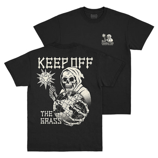 Keep Off The Grass Black Tee